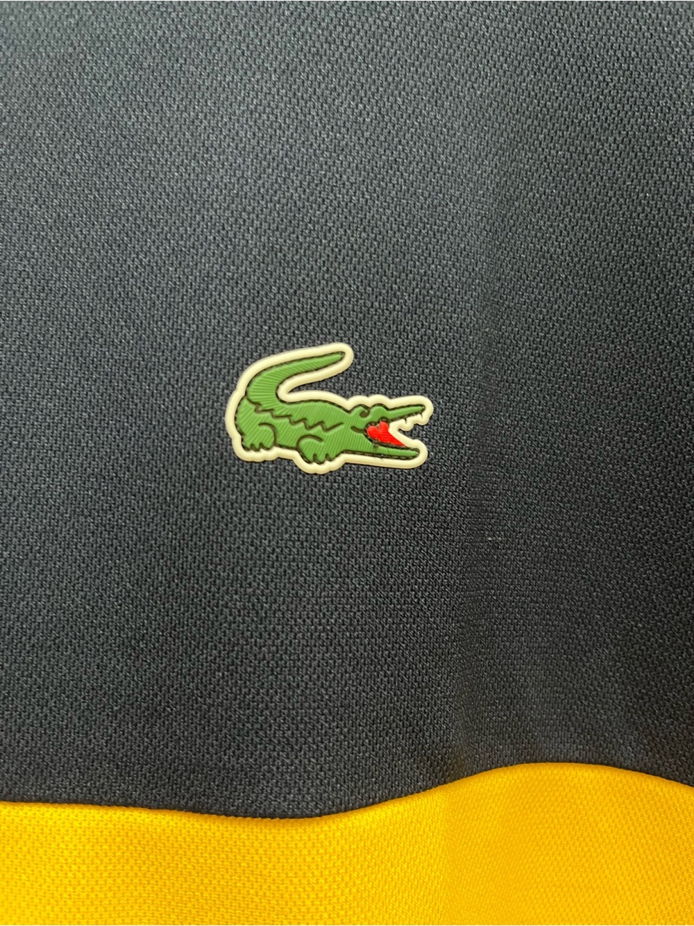 Mint Lacoste Sport Mens Thermo-Regulating Polo Shirt Navy Colorblock Size 3XL - Picture 8 of 10